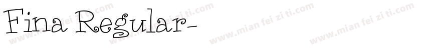 Fina Regular字体转换